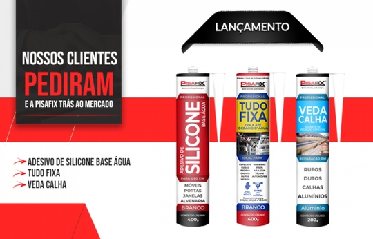 Silicone Base Água - Tudo Fixa - Veda Calha 